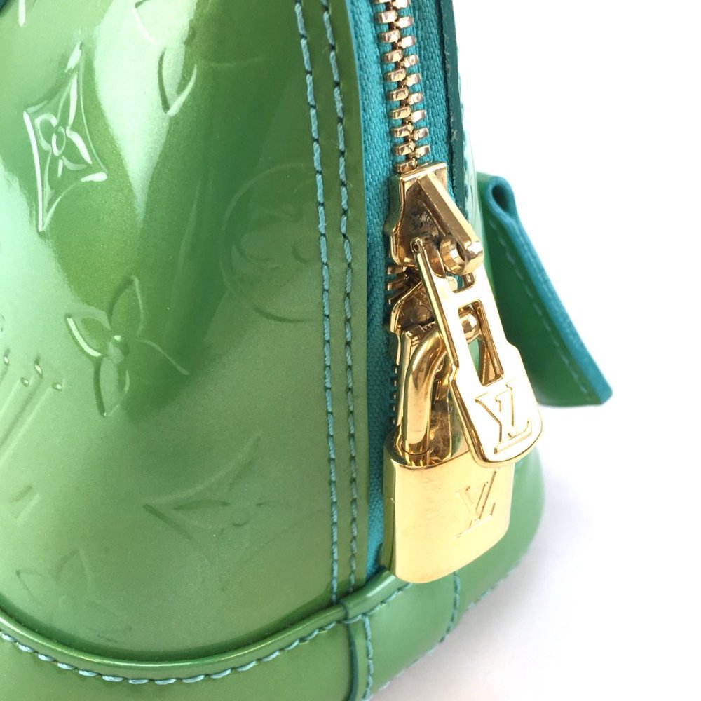 Alma Bb Top Handle Satchel Vernis Cross Body Bag - Picture 6 of 13